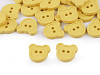 Kinderknopf Teddybär mit Anschrift „smile“, Größe 30"