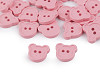 Button children's size 30' teddy bear smile