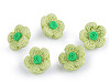 Button 3D Imitation Crochet Flower Size 28'