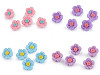 Bouton 3D Imitation fleur en crochet, taille 28'