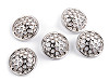 Perforated metal button, size 28'; 36'