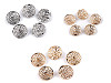 Metal button size 28', 34' with bow tie and rhinestones