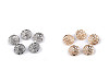 Bottone in metallo, dimensioni: 28', 34', con papillon e strass