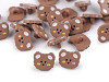 Bouton Ours en peluche pour enfant, taille 24' 