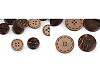 Double-sided coconut button size 24', 28', 36', 40', 48'