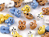 Kids button - hare, bear, panda