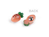 Button 3D carrot size 26'