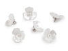 Resin flower button with pearl size 26´
