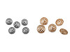 Metal filigree button size 34'; 40'