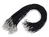 Cordoncino per collana, in similpelle, con chiusura, dimensioni: 0,3 x 45 cm
