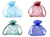 Sacchetto regalo, in organza, dimensioni: 9 x 11 cm