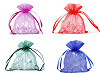 Sacchetto regalo, in organza, dimensioni: 9 x 11 cm