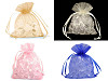 Sacchetto regalo, in organza, dimensioni: 9 x 11 cm