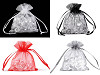 Sacchetto regalo, in organza, dimensioni: 9 x 11 cm