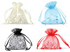 Sacchetto regalo, in organza, dimensioni: 9 x 11 cm