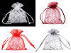 Sacchetto regalo, in organza, dimensioni: 9 x 11 cm