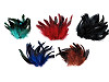Plumes de poule décoratives - longueur 6-20 cm