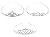 Diadema/tiara imitación de diamantes