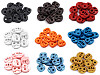 Topes para cordón 20x20 mm 2 orificios 