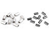 Metal Cord End Cap, Oval 8x14 mm