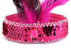 Sequin Headband with Feather