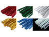 Bâtonnets de fil chenille, avec lurex, Ø 6 mm, longueur 30 cm