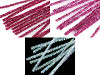 Fuzzy Chenille Wire Sticks with lurex Ø6 mm length 30 cm