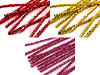 Bastoncini in filo di ciniglia, con lurex, Ø 6 mm, lunghezza: 30 cm