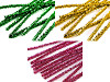 Fuzzy Chenille Wire Sticks with lurex Ø6 mm length 30 cm