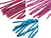 Fuzzy Chenille Wire Sticks with lurex Ø6 mm, length 30 cm