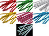 Fuzzy Chenille Wire Sticks with lurex Ø6 mm, length 30 cm