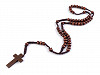 Wooden Rosary on macrame cord