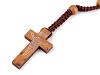 Wooden Rosary on macrame cord