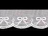 Bawełniana koronka - haft angielski szerokość 35 mm