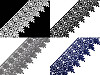 Empiècement en dentelle, largeur 70 mm