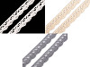 Bobine de liseré de dentelle en coton, largeur 15 mm