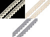Bobine de liseré de dentelle en coton, largeur 15 mm