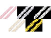 Merletto in cotone a fuselli / inserto, larghezza: 12 mm
