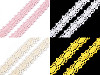 Merletto in cotone a fuselli / inserto, larghezza: 12 mm