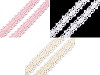 Liseré/Pièce de dentelle en coton, largeur 12 mm