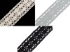 Merletto in cotone a fuselli / inserto, larghezza: 40 mm
