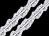 Cotton Bobbin Lace width 23 mm, elastic, double-sided