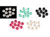 Perles fantaisie en plastique, 10 x 12 mm