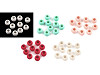 Kunststoffperlen mit großem Loch, 10 x12 mm, matt