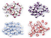 Porcelain Beads with Flowers Ø8 mm