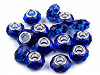 Kunststoff Perlen geschliffen mit großem Loch/für Badeanzug 14,5 x 9 mm
