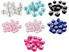 Plastic Metallic Charm Beads 14.5x9 mm