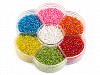 Glass Seed Beads "Rocaille" in plastic wheel