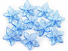 Plastikowe koraliki kwiaty / sukienki transparentne Ø25-29 mm