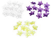 Perles Fleurs en plastique transparent, Ø 25-29 mm
